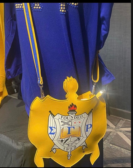 Sigma Gamma Rho Crest Crossbody Bag